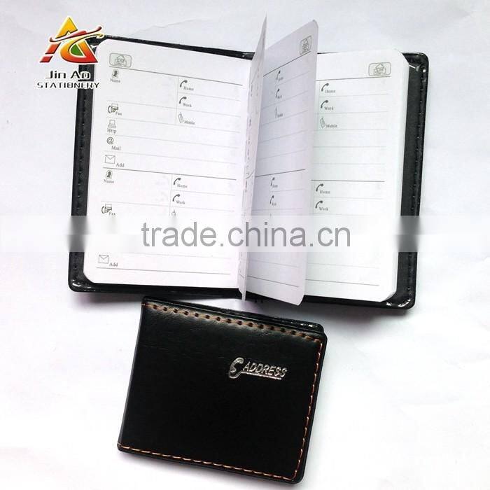 PU leather cover pocket notebook