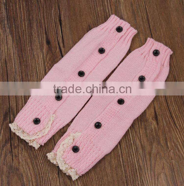 2015 hot sale leg warmers long cotton women wholesale lace boot socks