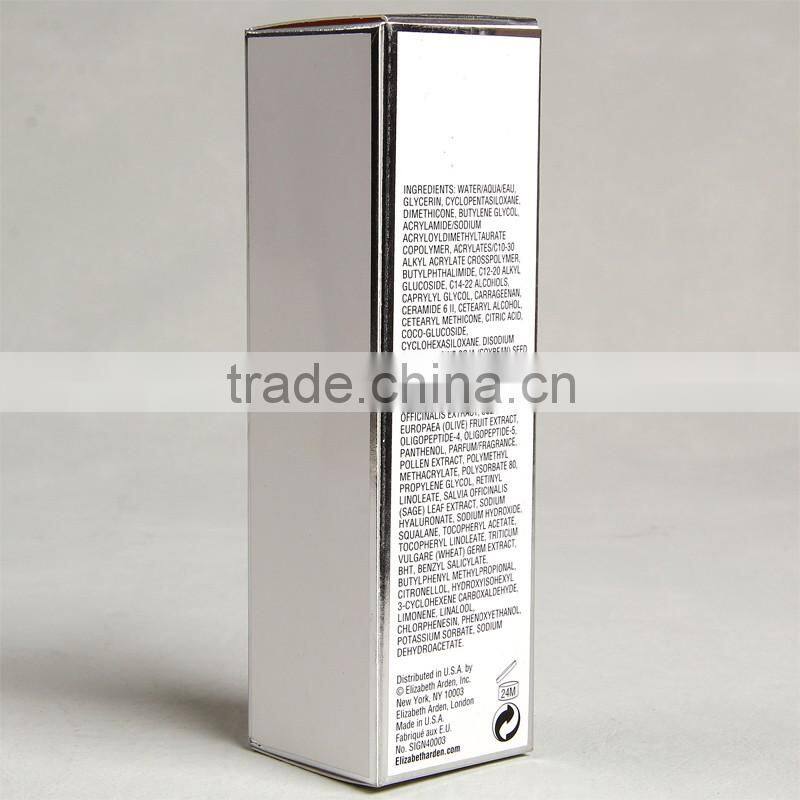 All borders with silver foil stamping package box for perpetual moisture 24 lotion