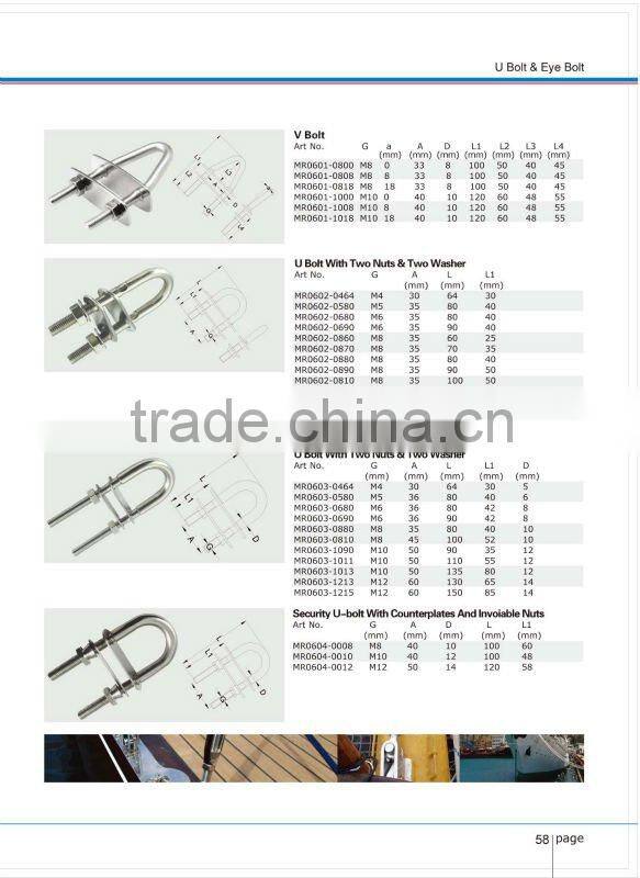 Stainless Steel U-Bolt