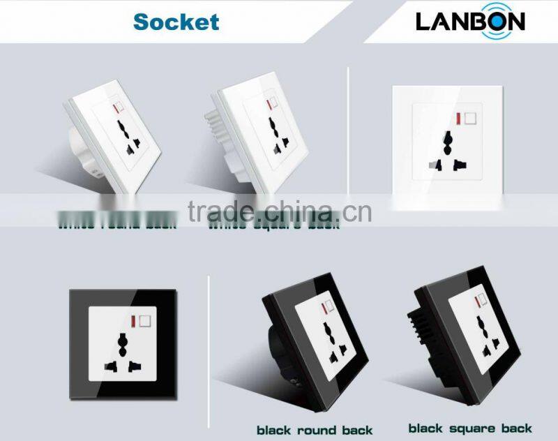 new system smart wifi remote control by wall socket from Lanbon via IOS and android phone APP