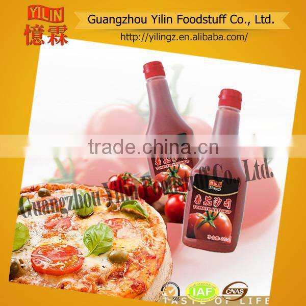 China plastic bottled pack OEM sauce tomato