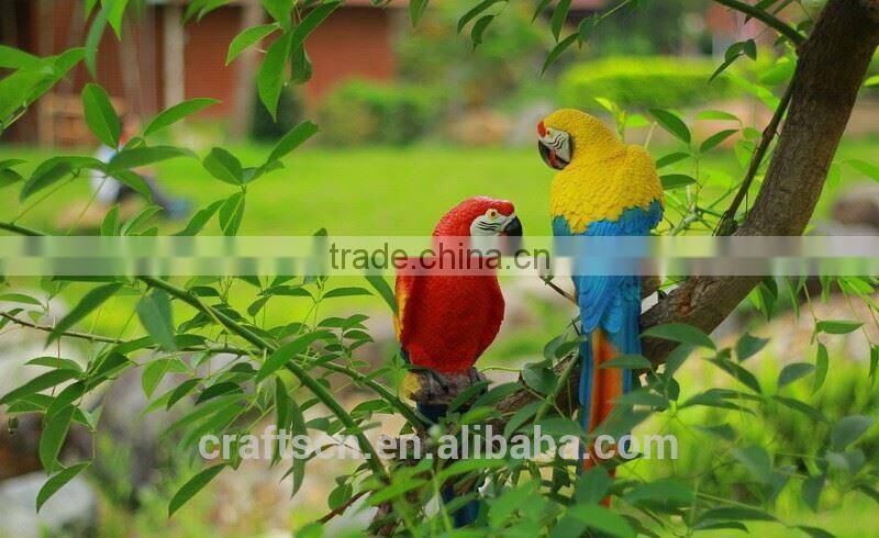 Small decoration resin bird of parrot