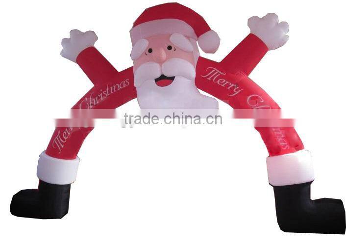 outdoor inflatable christmas/santa arch for decoration