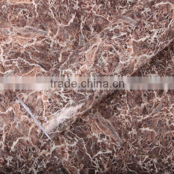 China Ancient/moden style waterproof PVC marble vinyl sticker 1.22x50m/roll With best supply