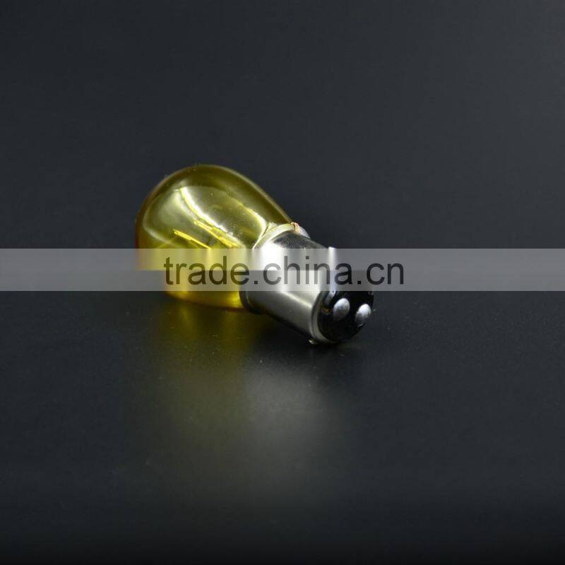 21/5W 12V BA15D Halogen Yellow Car Motorcycle Indicator Brake Light Tail light