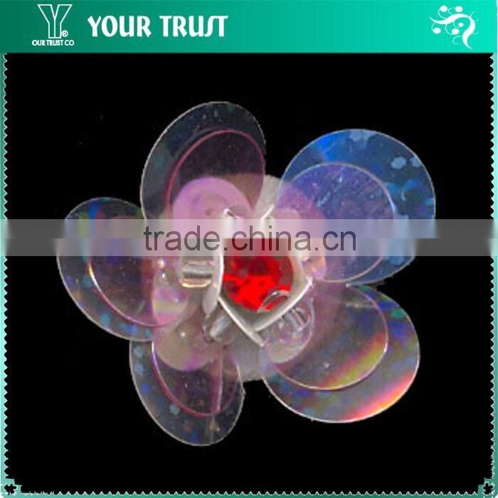 Black Beaded White Black Brown Turquoise Sequin Applique Patch