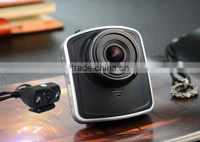 2.4 Inch TFT Screen 1080P Full HD 5.0M Pixel Dual Camera Lens WDR HDMI Car DVR