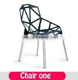 High quality genuine leather meeting room chair/Modern design living room furniture leather with metal office chair