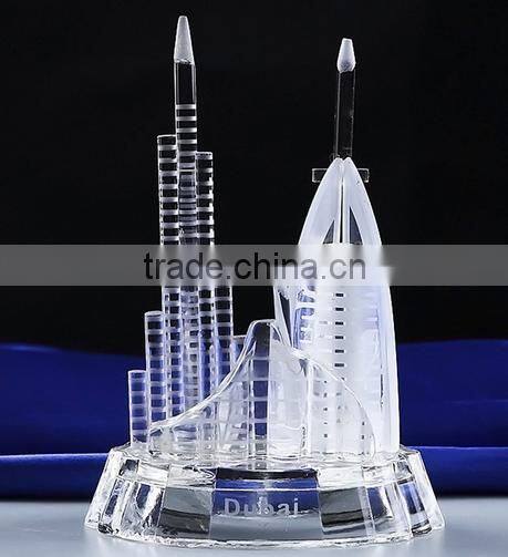 high quality good quality buliding shape crystal model