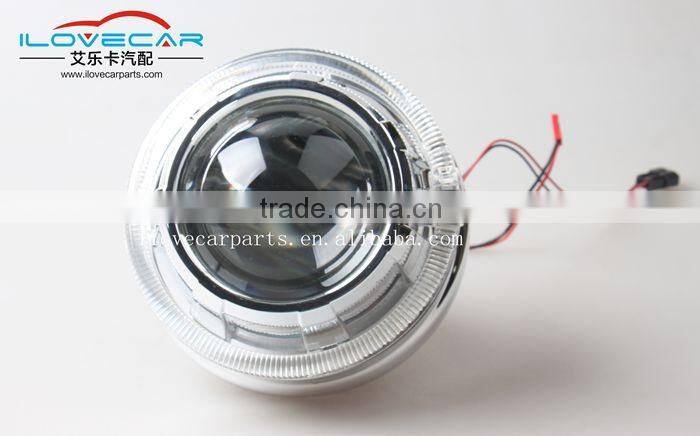 The most popular h1 projector lens with led angel eye , auto kit hid xenon projectoror lens