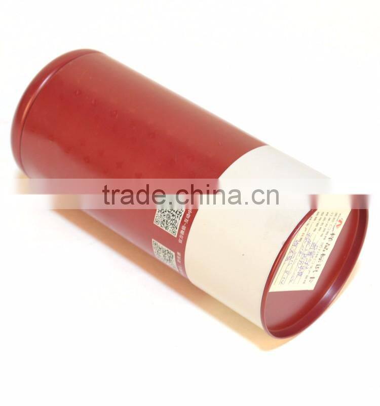 Exquisite round tea tin can with special lid
