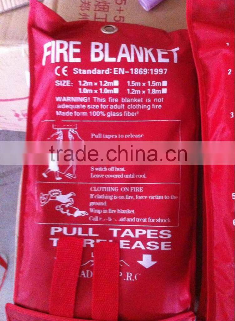 0.84MM 1.5M*1.5M Fiberglass Fire Resistant Blanket