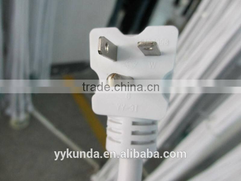 UL approval three prong NEMA 5-15P 90 degree power cord plug