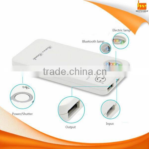 High quality bluetooth selfie stick oem mobile phone camera MP3 power bank