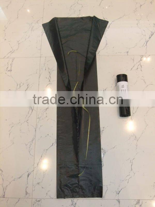 plastic large garbage bag with tie