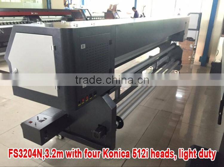 Cheap price inkjet printer Funsunjet FS 3204N/3208N with 4 or 8 konica 512i heads