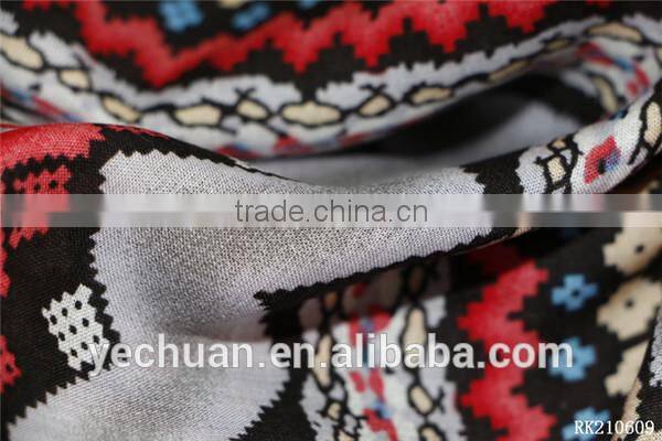 Alibaba china printing rayon fabric blouse for middle aged women