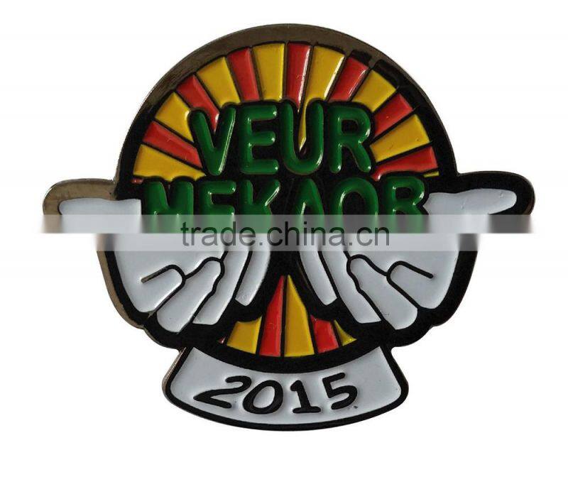 hot sale casual metal custom 3D pins with butterfly clutch back