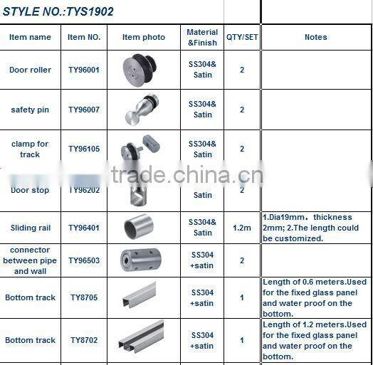 shower door hardware/ bathroom hardware