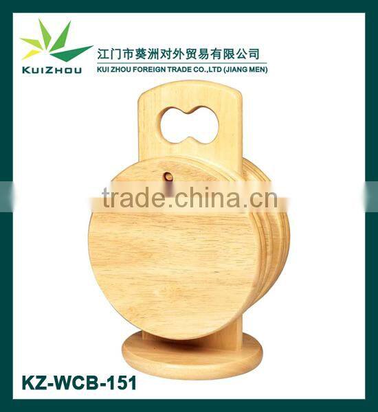6 wooden cutting board with stand