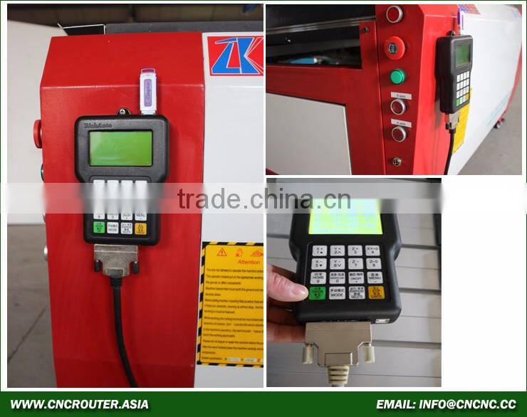 High Quality Low Cost 1218 Advertising CNC Router , CNC Router With Vacuum Table Dust Collector DSP Handle Control ZK-1218