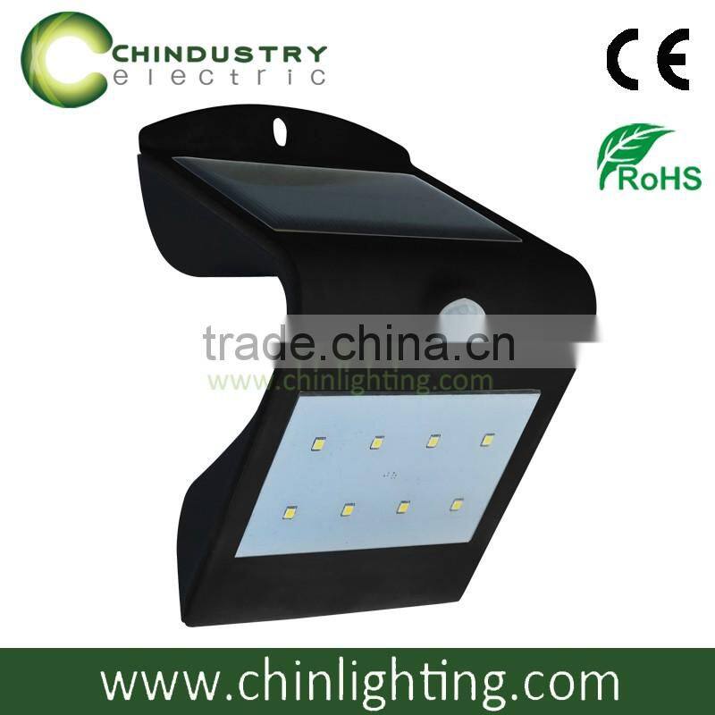 1.5w sun power solar led outdoor wall light, led solar street lamp