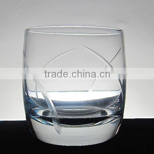 High white material cup glass for whisky vodka