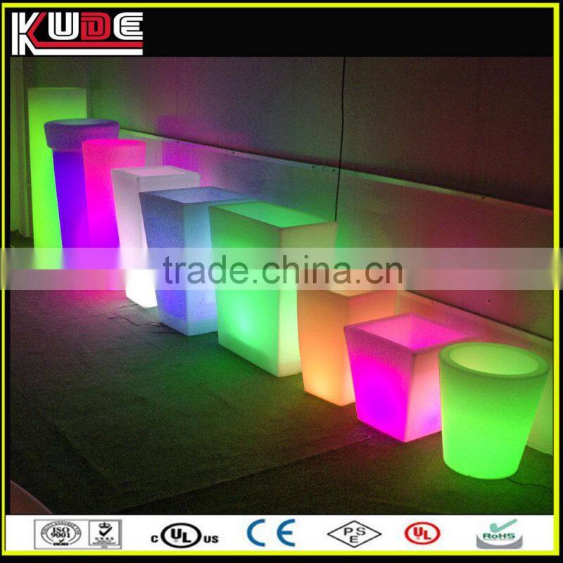 IP65 Waterproof nice led round planter/rechargeable flowerpot/garden planter for outdoor