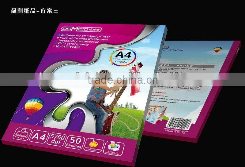 high quality sublimation printing transfer paper a4 with factory price