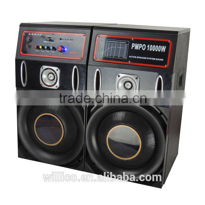 2.0 audio pro stage dj laser ligh professional speakers
