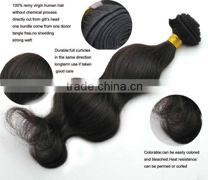 tangle free no shedding virgin brazilian hair extensions