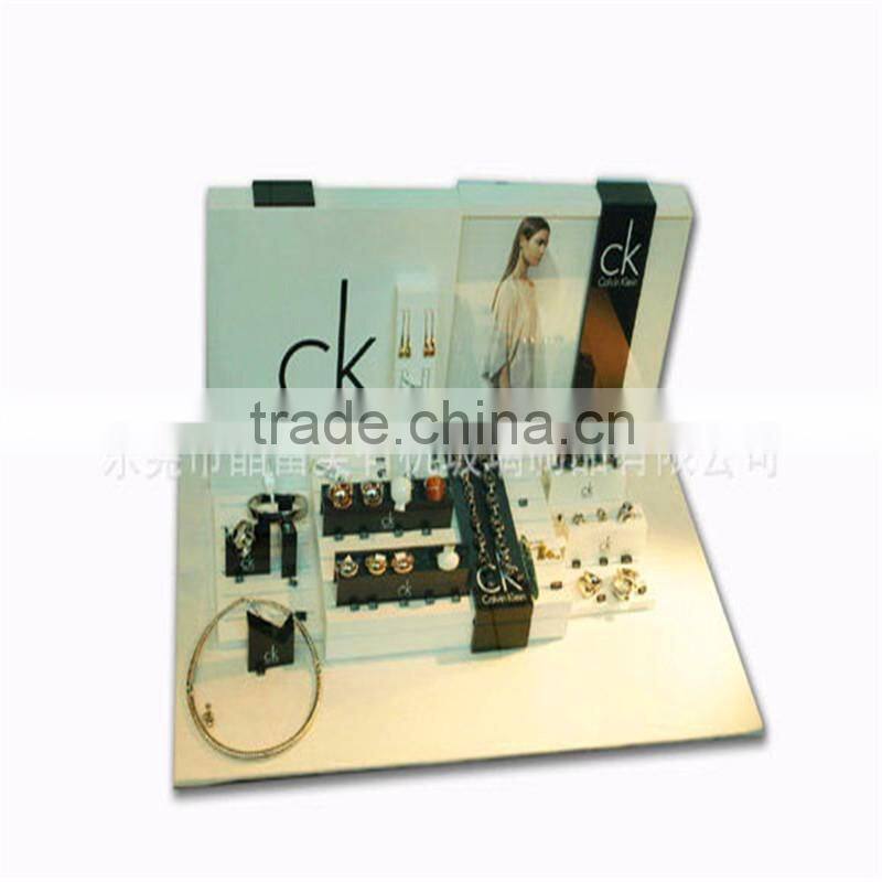Plastic stands counter cosmetic display