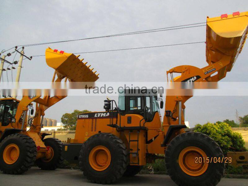 5 ton wheel loader price cheap with double lifting arms