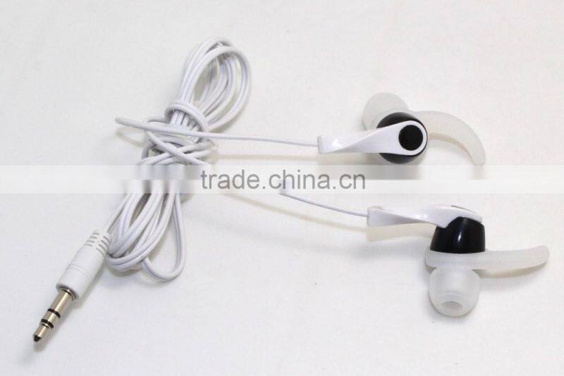 Earhook earphone/earbuds in ear cheap wired earphones popular Shenzhen factory