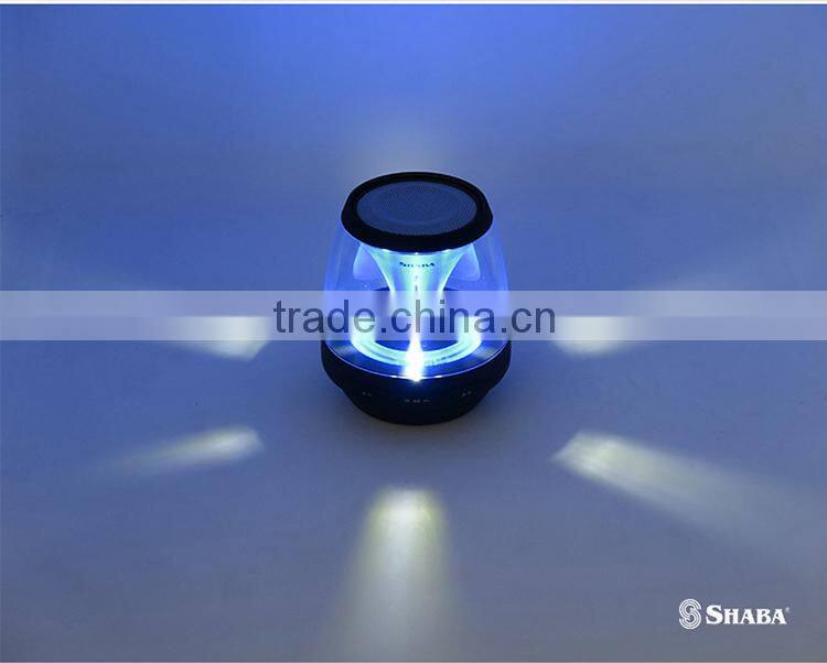 SHABA VS-18 Portable Mini Bluetooth Speaker with LED Flash Light and FM Radio
