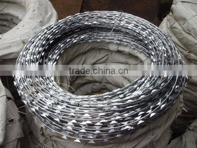 Concertina Razor Barbed Wire/Razor Barbed Wire /Galvanized Razor Barbed Wire