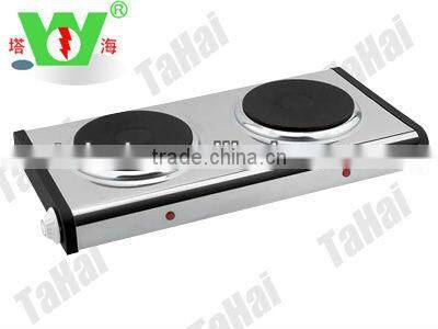 110 Vdouble stainless steel kitchen appliance TH-04E ELECTRIC STOVE
