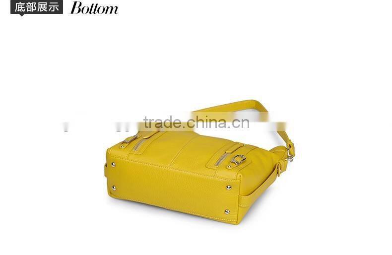 2016 newest trend zip closure women handbag durable lady tote bag