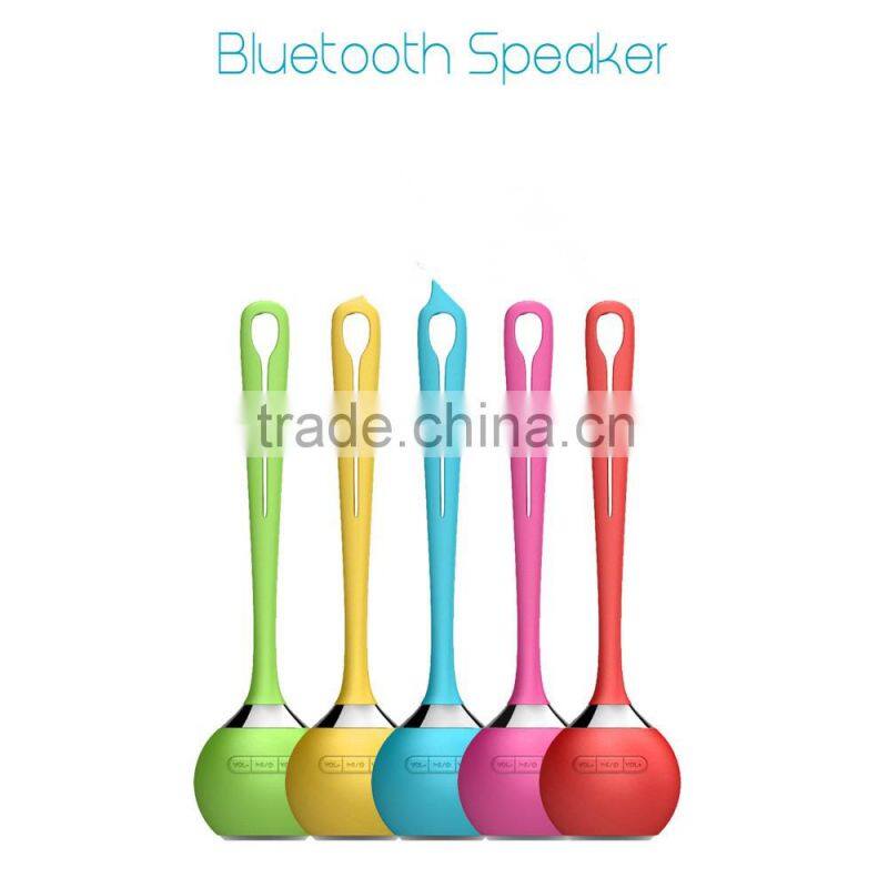Mini crystal plastic colorful bluetooth speaker with strip