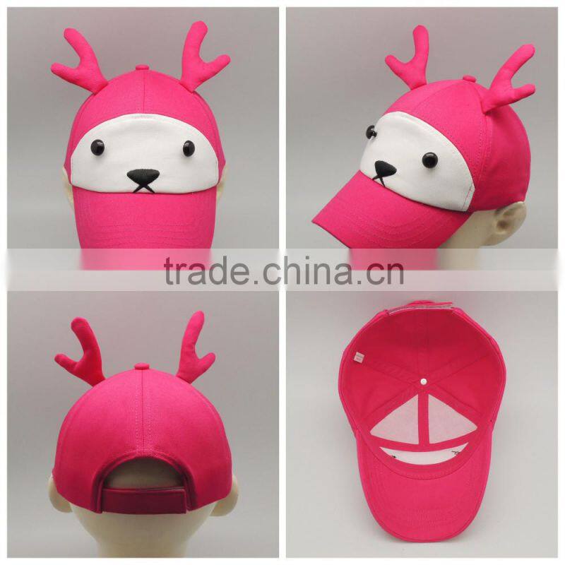 High quality soft cotton animal children hats