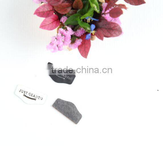 Nicely garment metal fake leather patch