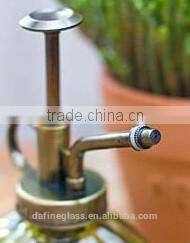 Retro colored glass plant watering pot with hand sprayer 250ml,glass garden watering can