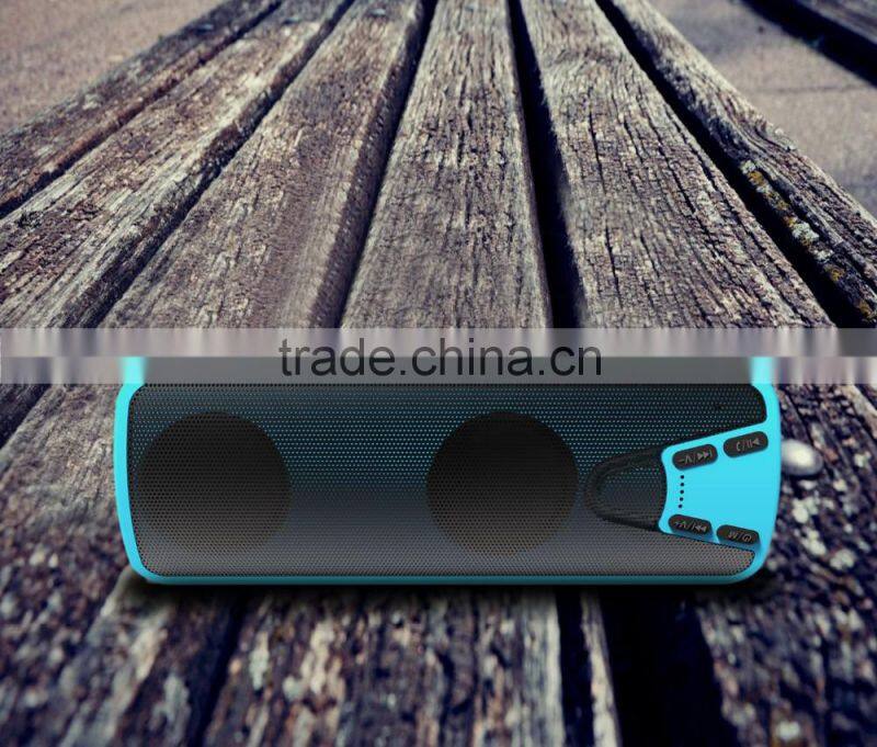 double horn and low distortion water-proof wireless speaker with 4000mah large battery