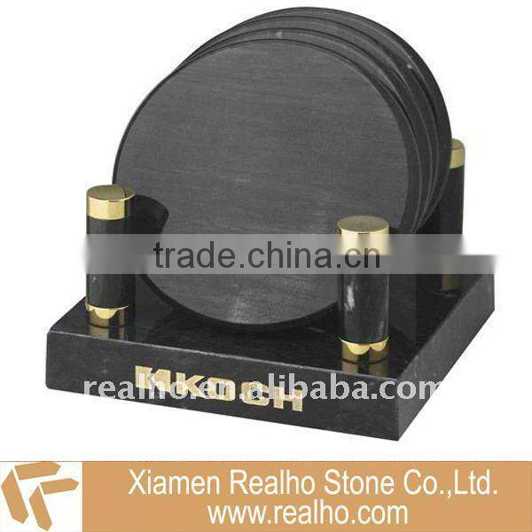 black slate placemat