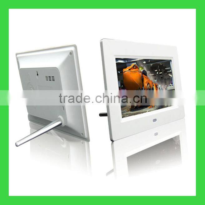 8" digital photo frame with 800x600 full function mp3 movie player photo frame with muti function