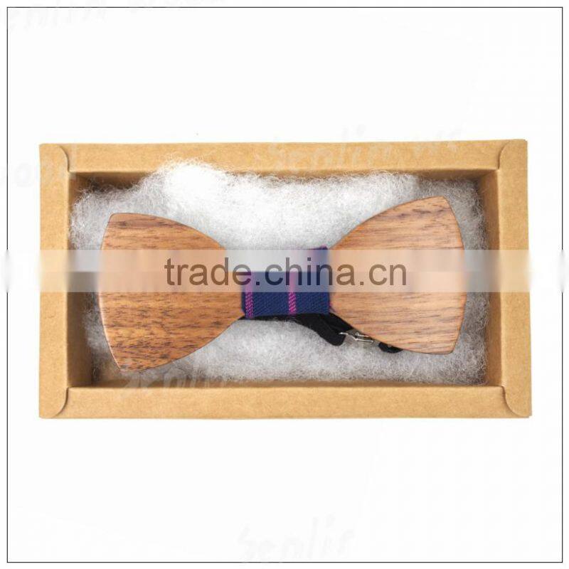 Fashion Handmade Natural Wooden Bow Tie