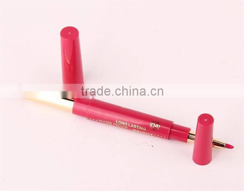 Music Flower Dual Purpose Lipstick&Lip Liner 12 Colors Waterproof Long Lasting Bright Colorful lipstick stick set