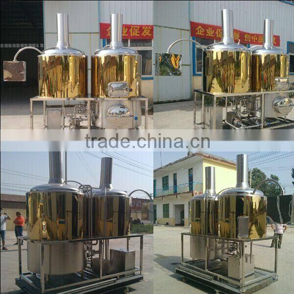 Small beer brewery equipment 500L,600L,800L 2 vessel brewhouse micro brewery