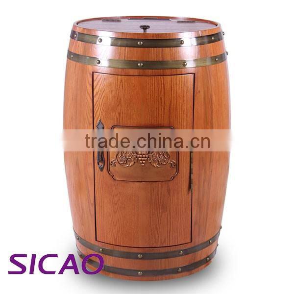 45 bottles double layers glass door wood wine cabinet